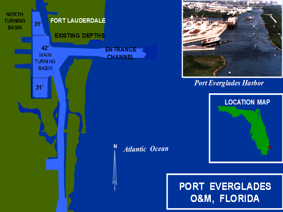 Port Everglades Harbor Operations and Maintenance project map Port Everglades Harbor Operations and Maintenance project map